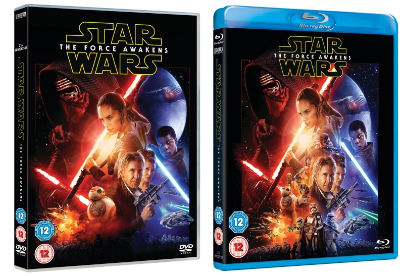 Star Wars The Force Awakens packshot Blu-ray and Blu-ray